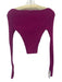 ASTR The Label Size Medium Magenta Pink Viscose Blend Long Sleeve Ribbed Top Magenta Pink / Medium