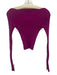 ASTR The Label Size Medium Magenta Pink Viscose Blend Long Sleeve Ribbed Top Magenta Pink / Medium