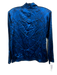 Carlisle Size 6 Blue & Black Silk Long Sleeve Abstract Print Shoulder Pads Top Blue & Black / 6