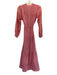 India Collection Emerson Fry Size XS Pink & Cream Cotton Long Sleeve Dress Pink & Cream / XS