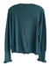 Boden Size L Forest Green Wool & Cotton Round Neck Ruffle Detail Sweater Forest Green / L