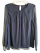 Boden Size 10 Navy Polyester & Viscose Round Neck Sheer Long Sleeve Top Navy / 10
