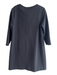 Boden Size 10 Black Polyester & Cotton Round Neck 3/4 Sleeve Sole Detail Dress Black / 10