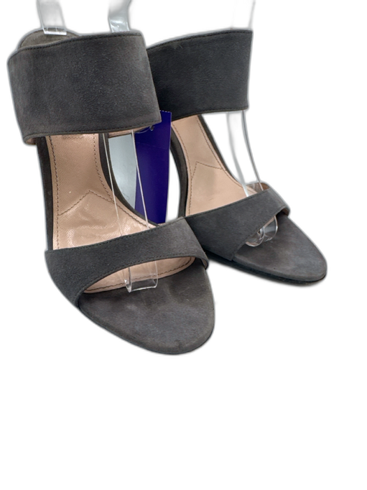Miu Miu Shoe Size 39 Gray Suede High Heel 2 strap Sandals Gray / 39