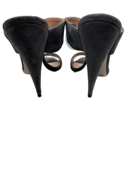 Miu Miu Shoe Size 39 Gray Suede High Heel 2 strap Sandals Gray / 39