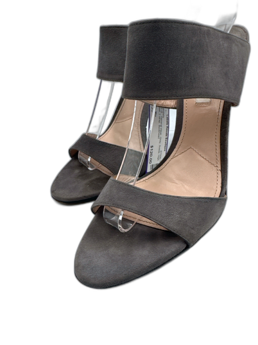 Miu Miu Shoe Size 39 Gray Suede High Heel 2 strap Sandals Gray / 39