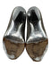 Sigerson Morrison Shoe Size 8 Grey Leather Silver Accents Block Heel Suede Pumps Grey / 8
