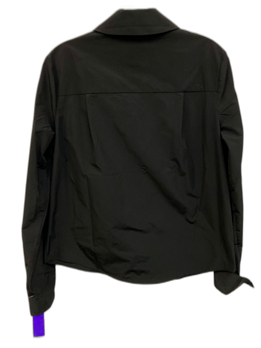Stine Goya Size XS Black Polyester Blend Long Sleeve Button Front Collar Top Black / XS