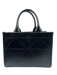 Prada Black Leather Logo Top Handle Strap Incl Certified by Entrupy Bag Black / Small