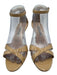 Manolo Blahnik Shoe Size 38 Beige Patent Leather Ankle Strap Criss Cross Pumps Beige / 38