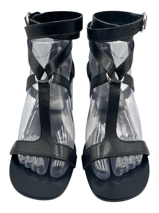 Michael Kors Collection Shoe Size 37 Black Leather open toe Strappy Sandals Black / 37