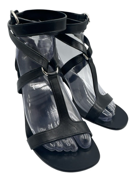 Michael Kors Collection Shoe Size 37 Black Leather open toe Strappy Sandals Black / 37