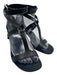 Michael Kors Collection Shoe Size 37 Black Leather open toe Strappy Sandals Black / 37