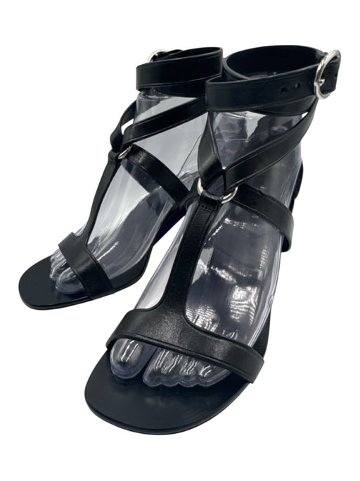 Michael Kors Collection Shoe Size 37 Black Leather open toe Strappy Sandals Black / 37