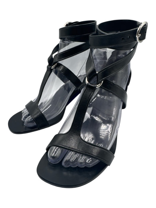 Michael Kors Collection Shoe Size 37 Black Leather open toe Strappy Sandals Black / 37