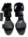 Pierre Hardy Shoe Size 38 Black Leather Upper Velcro Strap Criss Cross Sandals Black / 38