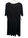 Elie Tahari Size 12 Black Viscose & Nylon Short Sleeve Fabric Block Dress Black / 12