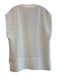 Vince Size L Cream Polyester V Neck Sleeveless Lined Side Slit Top Cream / L