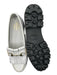 Weejuns Shoe Size 7 White & Black Fringe Gold Hardware Chunky Black Sole Loafers White & Black / 7