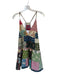 Paani Size S Multi Patchwork Floral design Spaghetti Strap V Neck Dress Multi / S