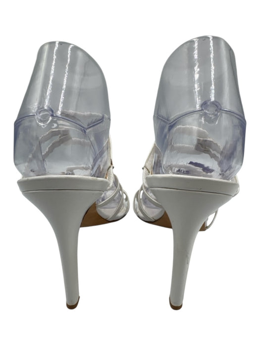Manolo Blahnik Shoe Size 39 White Leather Upper Buckle Detail Mule Sandals White / 39
