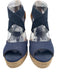 Tory Burch Shoe Size 9.5 Navy Blue & Beige textile upper Criss Cross Espadrille Navy Blue & Beige / 9.5