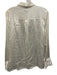 Rails Size Medium White Rayon Blend Long Sleeve Button Front Satin Collar Top White / Medium