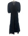 Charo Ruiz Ibiza Dress Large Black Short Sleeve Lace Black / Large
