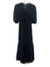 Charo Ruiz Ibiza Dress Large Black Short Sleeve Lace Black / Large