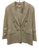 Veronica Beard Size 8 Cream White Faux Leather Ruched Button Detail Jacket Cream White / 8
