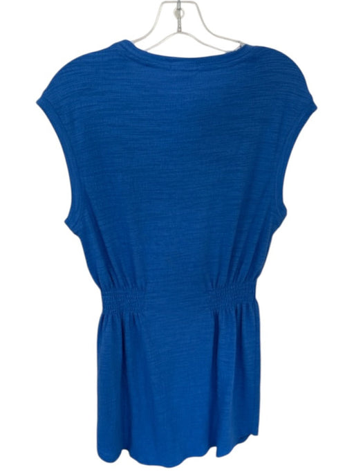 Z Supply Size M Blue Polyester Blend Scrunch Detail Sleeveless Mini Dress Blue / M