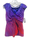 Roberto Cavalli Size 42 Purple, blue & pink Polyamide & nylon Metal Accent Top Purple, blue & pink / 42
