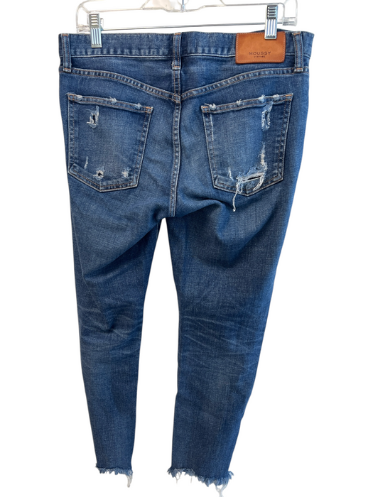 Moussy Vintage Size est 27 Blue Missing Fabric Tag Denim Distressed Jeans Blue / est 27