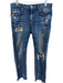 Moussy Vintage Size est 27 Blue Missing Fabric Tag Denim Distressed Jeans Blue / est 27