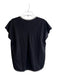 Abbey Glass Size Small Black Cupro Blend Round Neck Tweed Trim Short Sleeve Top Black / Small