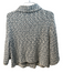 St. John Size 10 Blue Wool Blend Tweed Metallic Thread One Button Crop Jacket Blue / 10