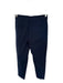 J Crew Size 0 Navy Cotton Blend Straight Leg Wide Leg Ankle Crop Front Zip Pants Navy / 0