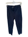 J Crew Size 0 Navy Cotton Blend Straight Leg Wide Leg Ankle Crop Front Zip Pants Navy / 0