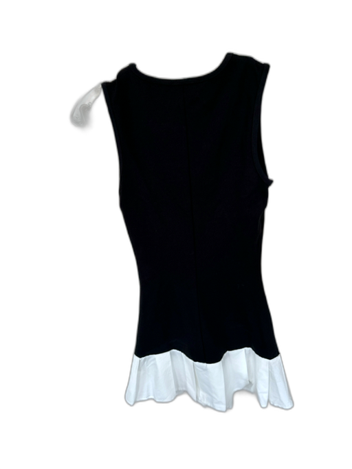 21 Saints Size XS Black & White Cotton Blend Sleeveless Drop Waist Dress Black & White / XS