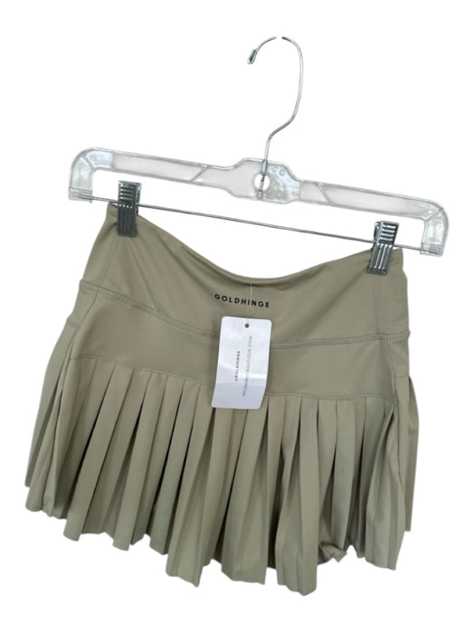 Goldhinge Size S Sage green Polyester Blend Waist Band Pleated Athletic Skort Sage green / S
