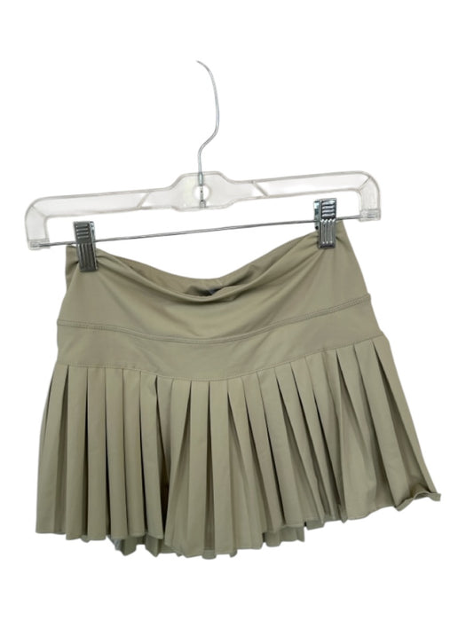 Goldhinge Size S Sage green Polyester Blend Waist Band Pleated Athletic Skort Sage green / S