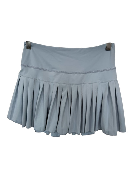 Goldhinge Size S Slate Blue Polyester Blend Waist Band Pleated Athletic Skort Slate Blue / S