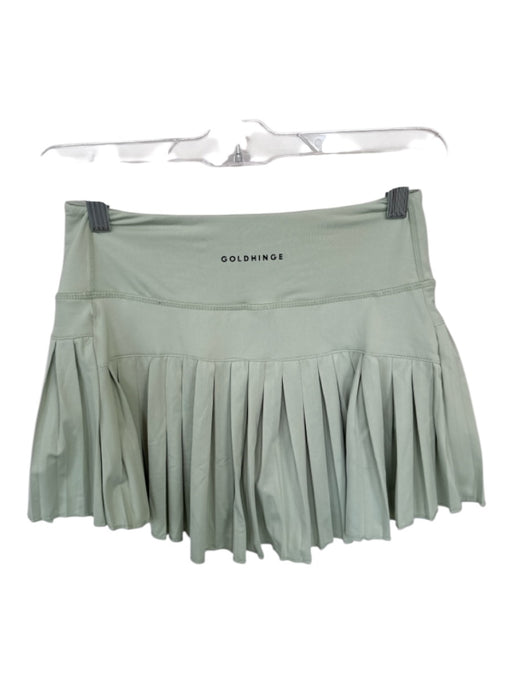 Goldhinge Size S Sage green Polyester Blend Waist Band Pleated Athletic Skort Sage green / S