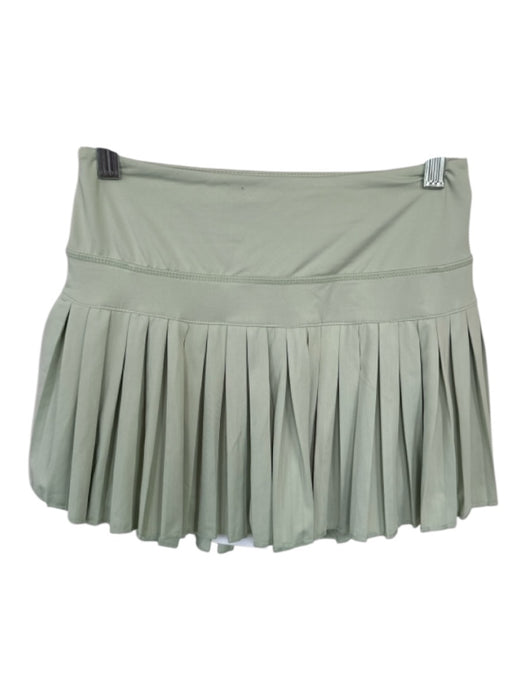 Goldhinge Size S Sage green Polyester Blend Waist Band Pleated Athletic Skort Sage green / S