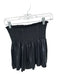 Queen of Sparkles Size XS Black Polyester Smocked Metallic Shorts Black / XS