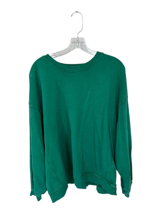 Daily Drills Size XS/S Green Cotton Long Sleeve Crew Neck Athletic Sweatshirt Green / XS/S
