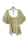 Strut & Bolt Size S Yellow Short Sleeve Tiered Ruffles Back Tie Dress Yellow / S