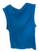 Ray Size XS Blue Cotton Sleeveless Logo Ribbed Athletic Top Blue / XS