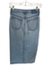 Abercrombie & Fitch Size 00 Light Wash Cotton High Waist Denim Midi Skirt Light Wash / 00