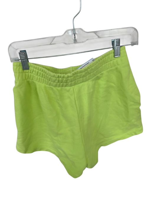 Ray Size S Neon green & blue Cotton High Waist Logo Athletic Shorts Neon green & blue / S